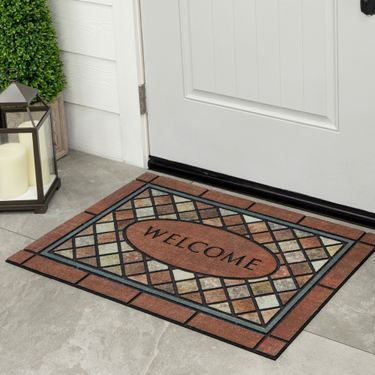 Stone Land Welcome Doormat Brown 35 x 23Image