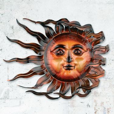 Windblown Sun Wall Art BronzeImage