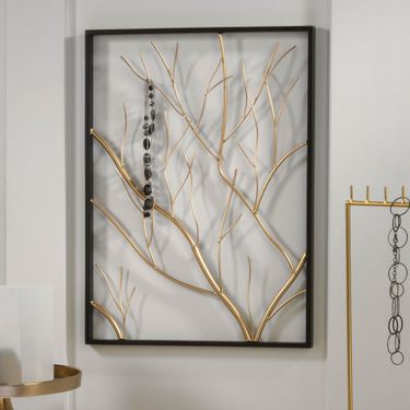 Gold Branch Large Wall ArtImage