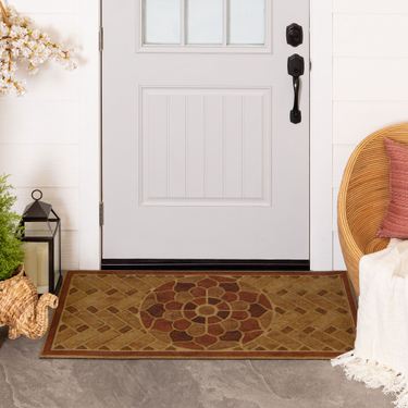 Stony Medallion Doormat Brick 48 x 24Image
