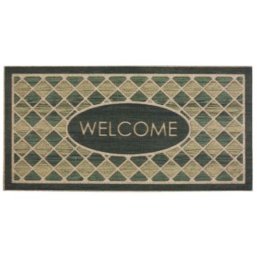 Stone Welcome Impressions Doormat Green 48 x 24Image