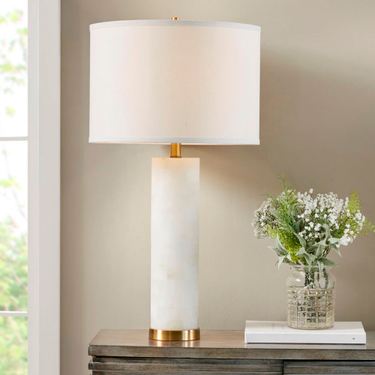 Keyara Table Lamp Off WhiteImage