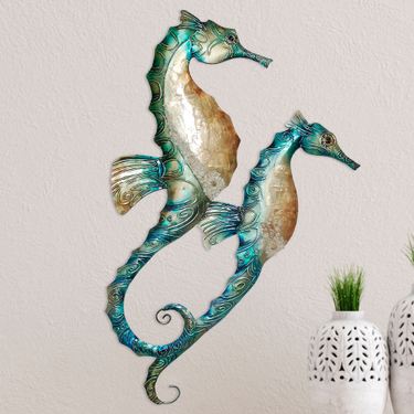 Seahorse Duo Wall Art Multi CoolImage