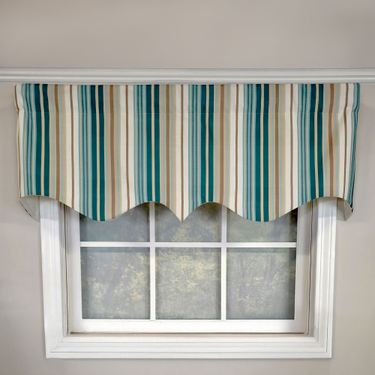 Wiston Stripe Regal Valance Blue 50 x 17Image