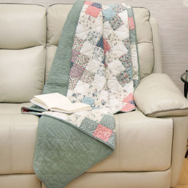 April Patch Throw Blanket Multi Pastel 50 x 60Image