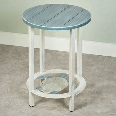 Oceana Sea Turtle Accent Table Multi CoolImage