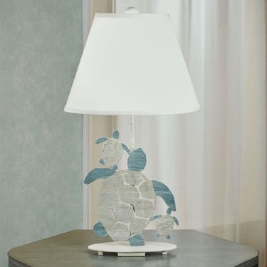 Oceana Sea Turtle Table Lamp Multi CoolImage