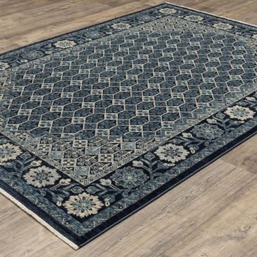 Duke Rectangle Rug Dark BlueImage