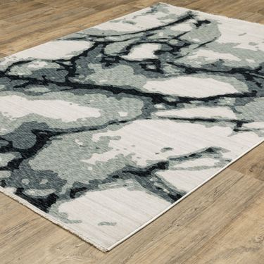 Jaida Rectangle Rug Black/IvoryImage