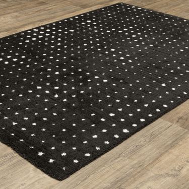 Casper Rectangle Rug BlackImage