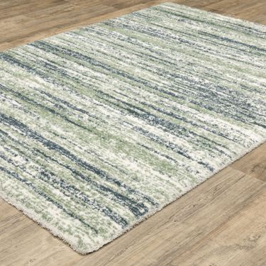 Verna Microfiber Rug Verna Multi Earth Super Soft Striped Area Rugs