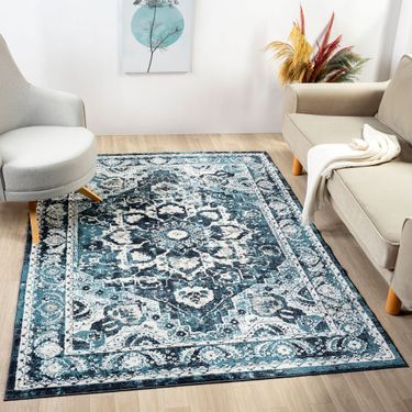 Cyrus Rectangle Rug BlueImage