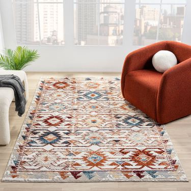 Austen Rectangle Rug Multi EarthImage