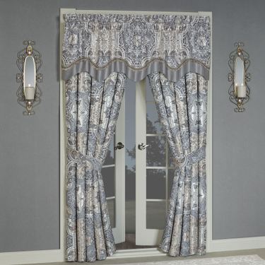 Lyra Scalloped Valance Slate 72 x 20Image