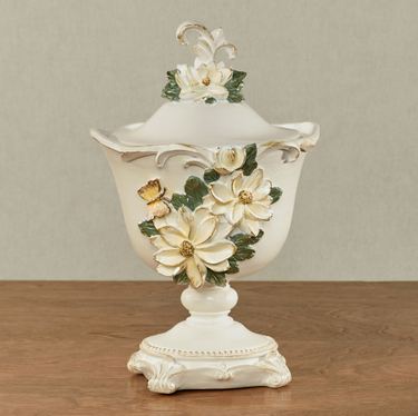 Sweet Magnolia Covered Jar IvoryImage