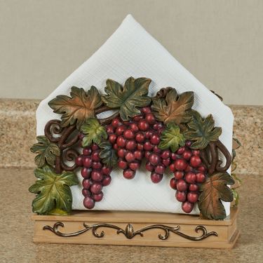 Grape Arbor Napkin Holder PortImage