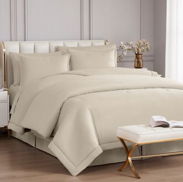 Solitude Comforter Bed Set ChampagneImage