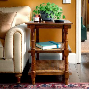 Clifton Cane Accent Table ChestnutImage