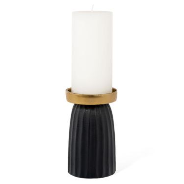 Aria Small Candleholder BlackImage