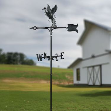 Duck Garden Weathervane BlackImage