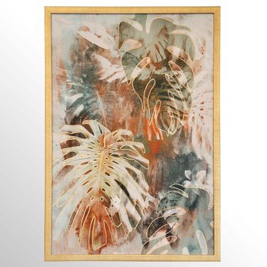 Monstera Jungle Framed Print Wall Art Multi JewelImage