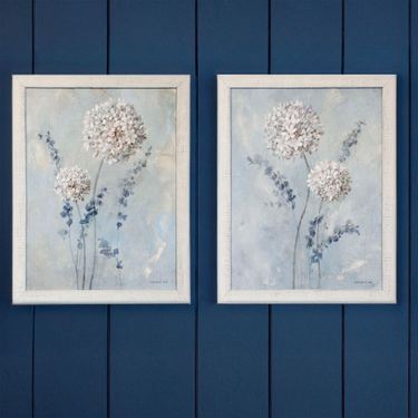 Airy Blooms I Framed Wall Art BlueImage