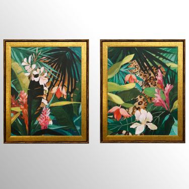 Hidden Jungle I Framed Print Wall Art GreenImage
