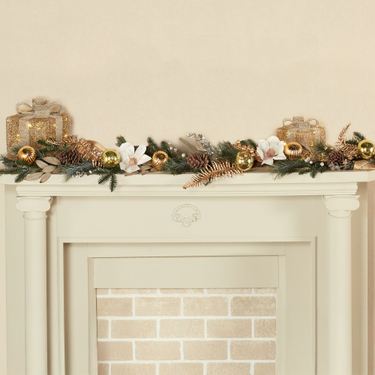 Magnolia and Ornament Garland Multi EarthImage