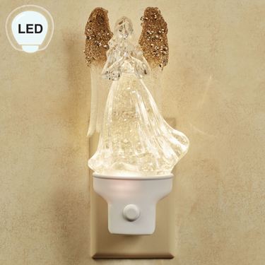 Holiday Angel Swirl LED Nightlight WhiteImage