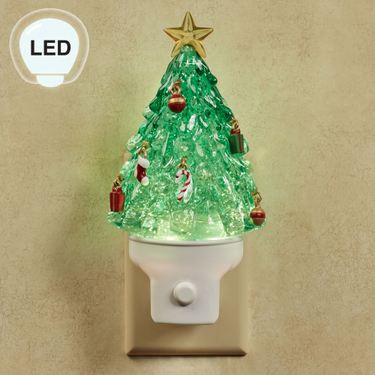 Holiday Tree Swirl LED Nightlight WhiteImage