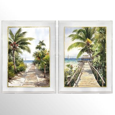 Maui Wall Art Green Set of TwoImage