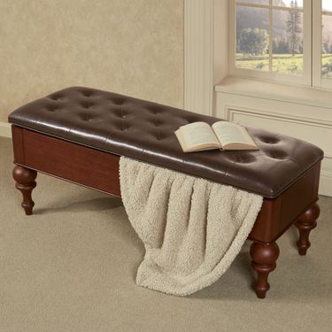 Manchester Storage Bench Natural CherryImage