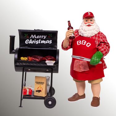 Fabriche Santa with Barbecue Grill Red 2 Piece SetImage