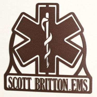 EMS Professional Personalized Wall Art SignImage