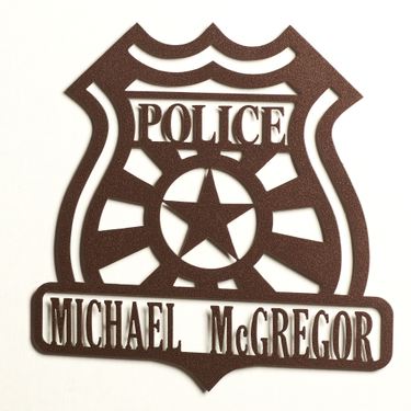 Police Professional Personalized Wall Art SignImage