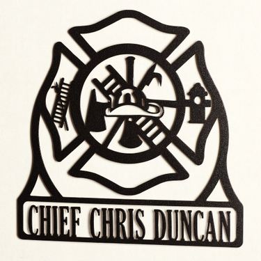 Firefighter Professional Personalized Wall Art SignImage