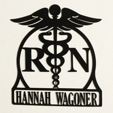 Registered Nurse Professional Personalized Wall Art SignImage