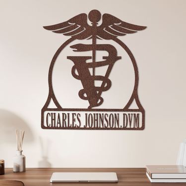 Veterinary Medicine Professional Personalized Wall Art SignImage