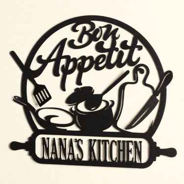 Bon Appetit Personalized Wall Art SignImage