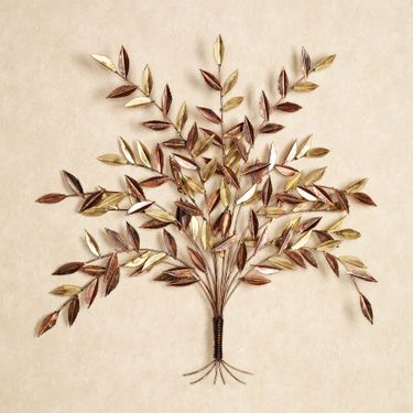 Autumn Elm Metal Wall Sculpture Multi MetallicImage
