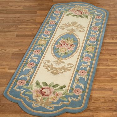 Portia Rose Rug Runner Sapphire 29 x 76Image