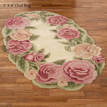 Roselinn Flower Round Rugs