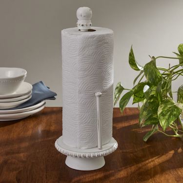 Alanna Paper Towel Holder WhitewashImage
