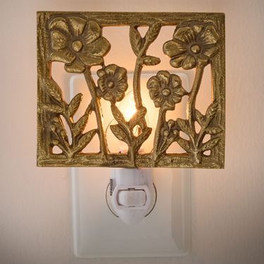 Bloomington Floral Nightlight GoldImage