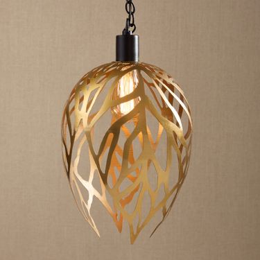 Gold Leaf Pendant LightImage