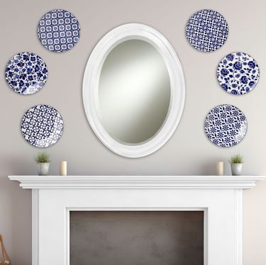 Madison Dinner Plates Blue/White Set of SixImage