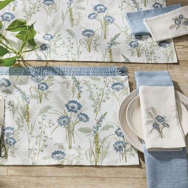 Whispering Grove Table Runner BlueImage