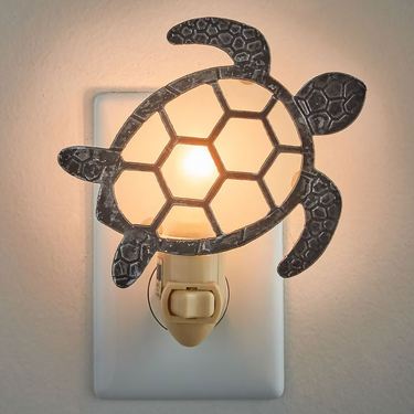 Sea Turtle Nightlight Aged SilverImage