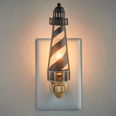 Cape Hatteras Lighthouse Nightlight BlackImage