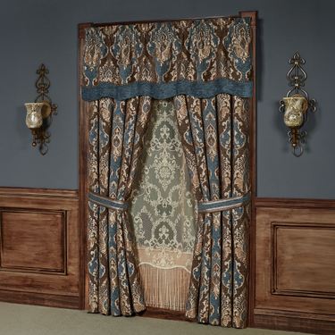 Hanover Scalloped Valance Multi Warm 72 x 20Image